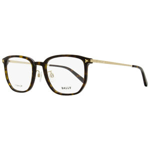 Bally Rectangular Titanium Eyeglasses BY5069H 052 Dark Havana 54mm